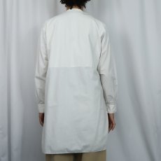 画像3: 〜40's イカ胸 コットンドレスシャツ (3)