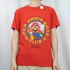 画像2: 80's NIntendo SUPER MARIO キャラクタープリントTシャツ L (2)