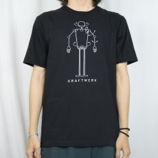 画像2: KRAFTWERK 電子音楽グループ プリントTシャツ BLACK M (2)