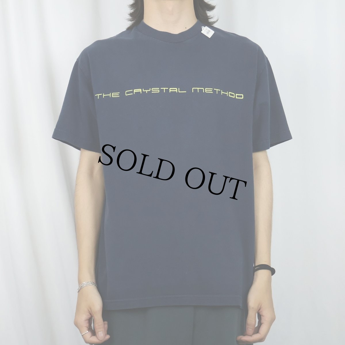 画像3: The Crystal Method エレクトロニック・ミュージック・グループ プリントTシャツ NAVY L (3)