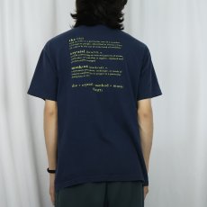 画像4: The Crystal Method エレクトロニック・ミュージック・グループ プリントTシャツ NAVY L (4)