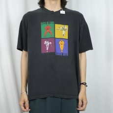 画像2: 90's BEASTIE BOYS USA製 "MICS OF FURY" 空手プリント ヒップホップTシャツ BLACK XL (2)