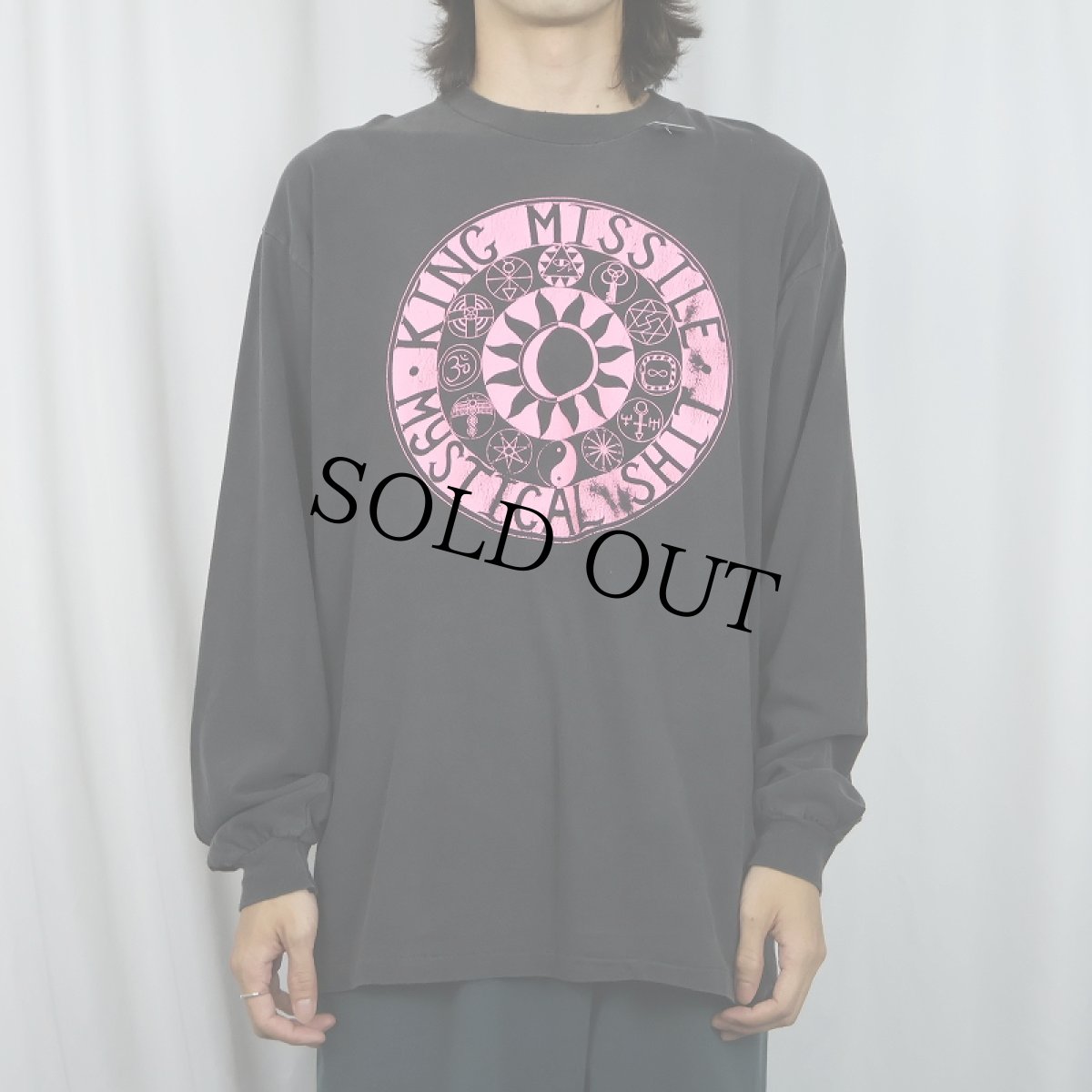 画像3: 90's King Missile "Mystical Shit" ロックバンド アルバムプリントロンT BLACK XL (3)