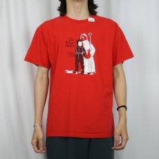 画像2: 2000's The White Stripes ロック・デュオ プリントTシャツ L (2)