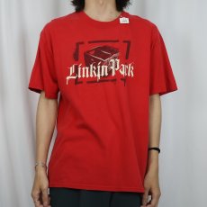 画像2: 2000's Linkin Park ロックバンドプリントTシャツ L (2)