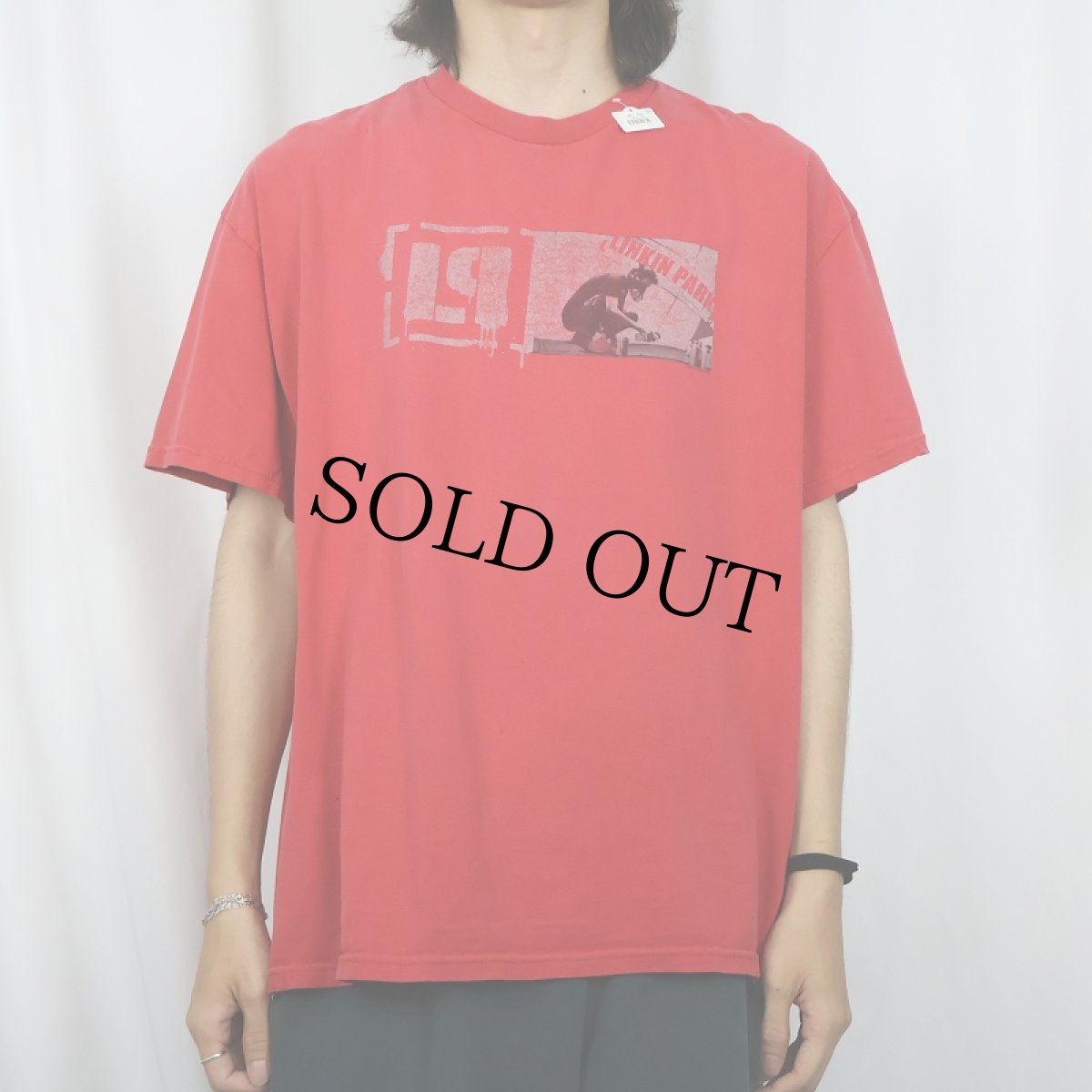 画像2: 2000's Linkin Park ロックバンドプリントTシャツ XL (2)
