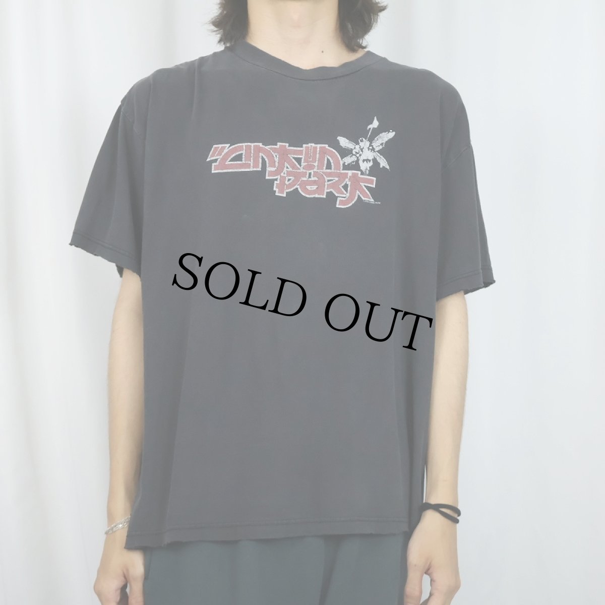 画像2: 2000's Linkin Park "Hybrid Theory" ロックバンド アルバムプリントTシャツ BLACK XL (2)