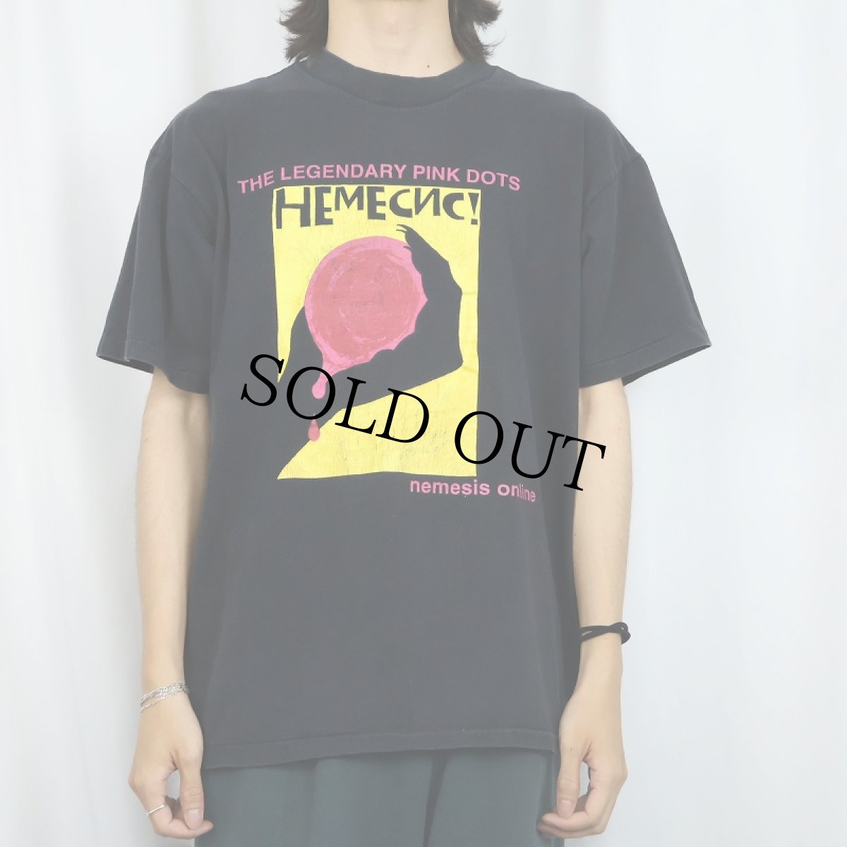 画像2: 90's THE LEGENDARY PINK DOTS USA製 "NEMESIS!" サイケデリックバンド アルバムプリントTシャツ BLACK (2)