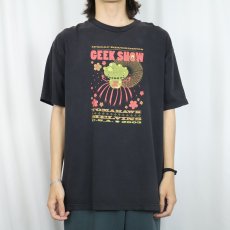 画像2: 2000's Ipecac Recordings "Geek Show 2003" バンドツアープリントTシャツ BLACK XL (2)