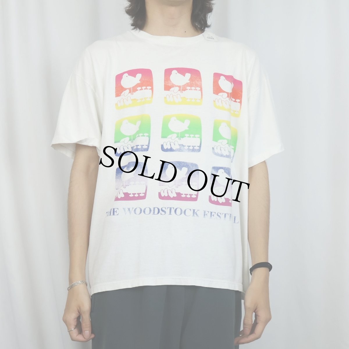 画像2: 90's THE WOODSTOCK FESTIVAL USA製 ロックフェスティバルプリントTシャツ XL (2)