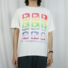 画像2: 90's THE WOODSTOCK FESTIVAL USA製 ロックフェスティバルプリントTシャツ XL (2)