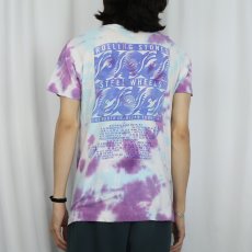 画像4: 90's The Rolling Stones USA製 "Steel Wheels" ロックバンドツアープリント タイダイTシャツ L (4)