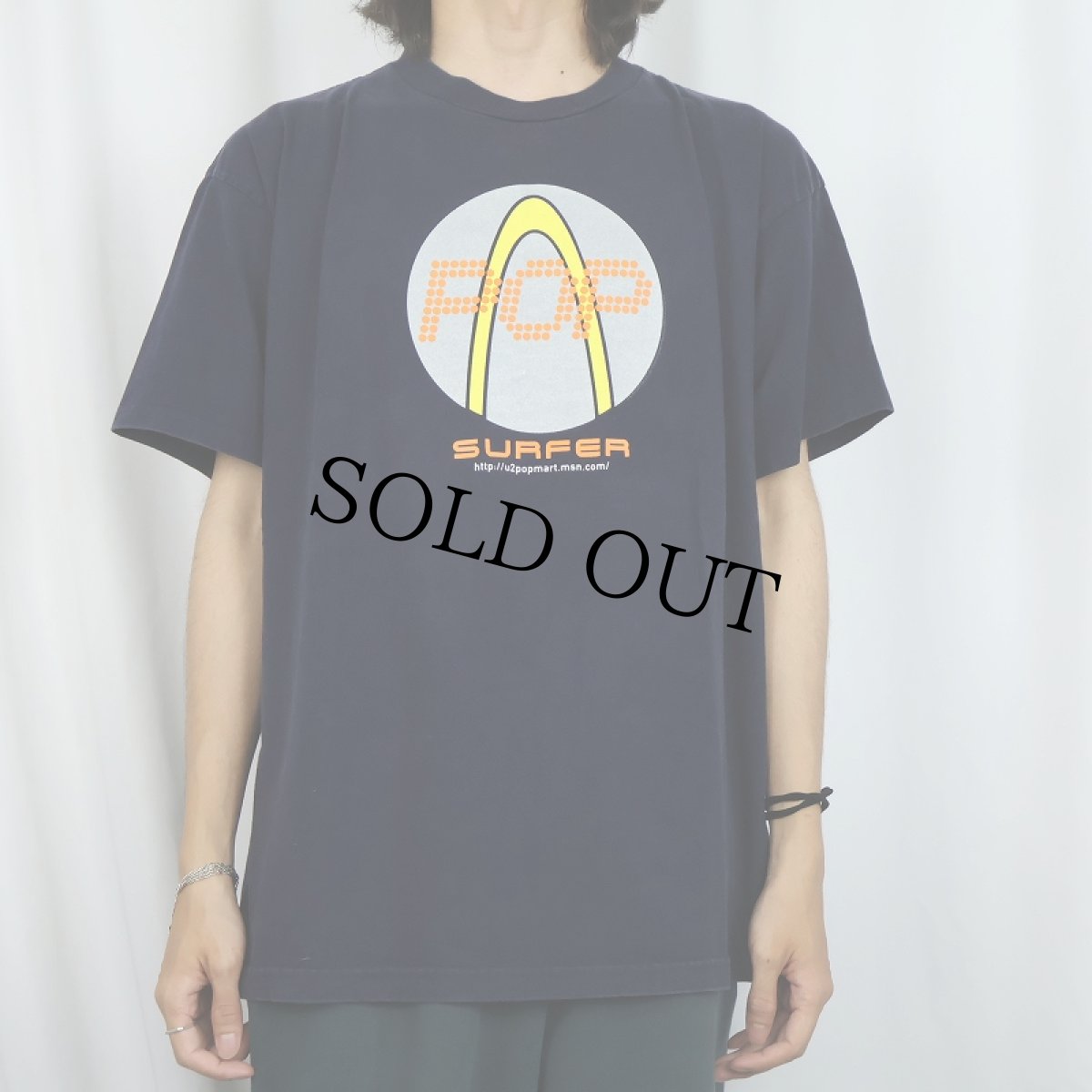 画像2: 90's U2 Popmart ロックバンドプリントTシャツ NAVY XL (2)