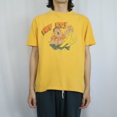 画像2: 70's "HIT IT!" 染み込みプリントTシャツ L (2)