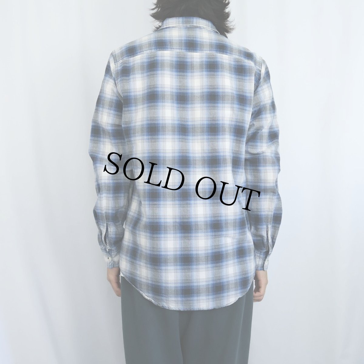 画像3: Ralph Lauren DENIM&SUPPLY オンブレーチェック柄 コットンシャツ M (3)