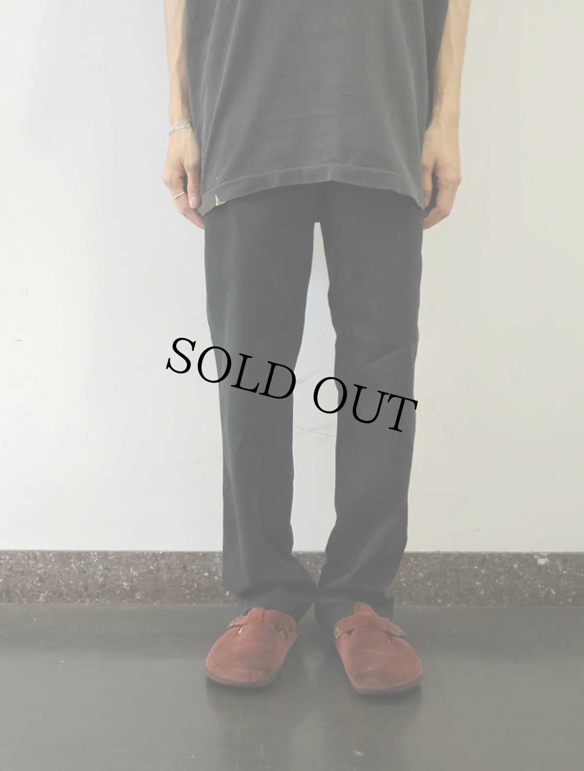 画像2: POLO Ralph Lauren "CLASSIC FIT" 2タック チノトラウザーズ BLACK W32 (2)