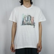 画像2: 90's 3Com USA製 ネットワーク機器メーカー プリントTシャツ L (2)