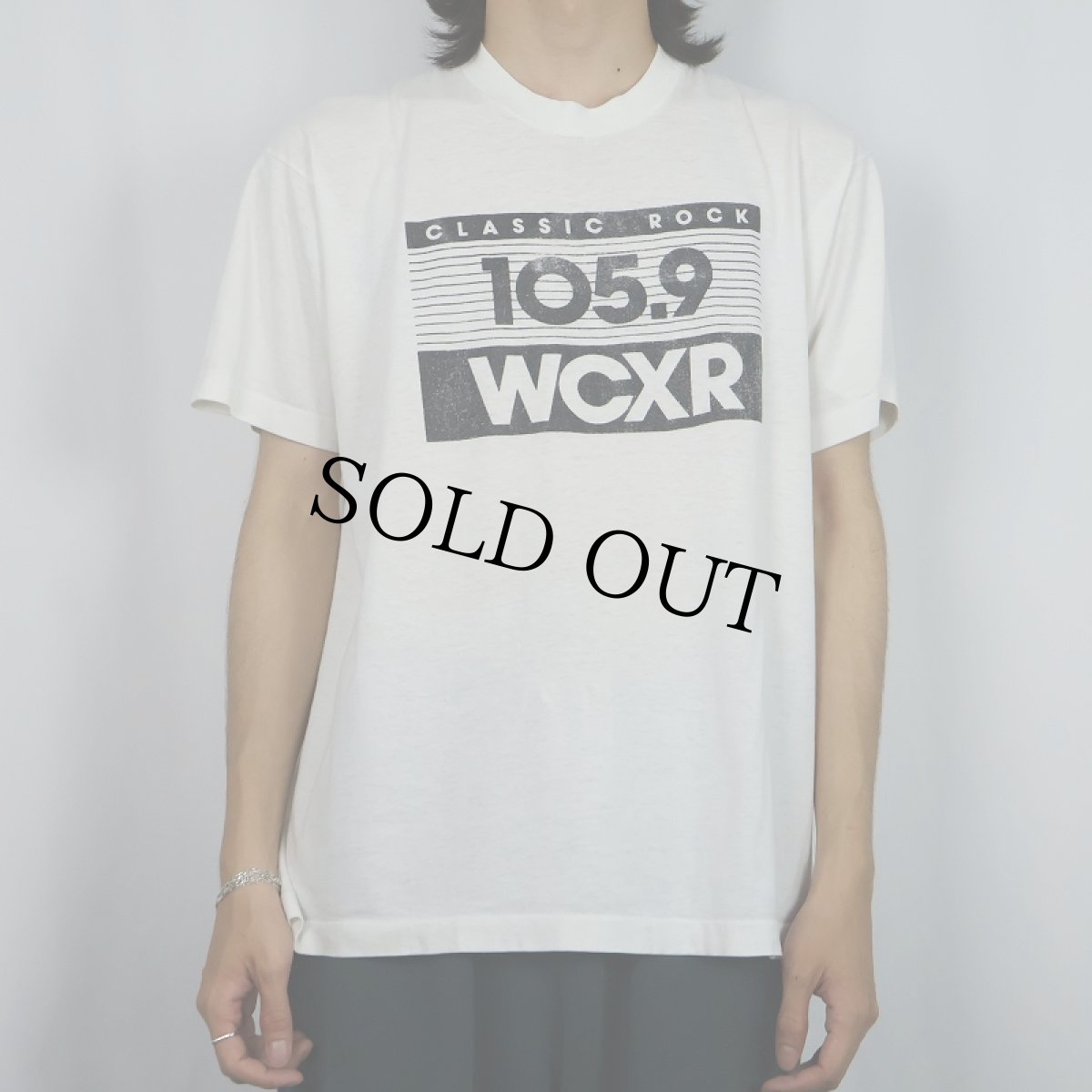 画像2: 90's USA製 WCXR 105.9 Classic Rock ラジオ局 プリントTシャツ XL (2)