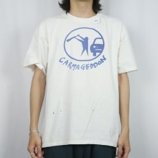 画像3: CARMAGEDDON 反自動車運動プリントTシャツ L (3)