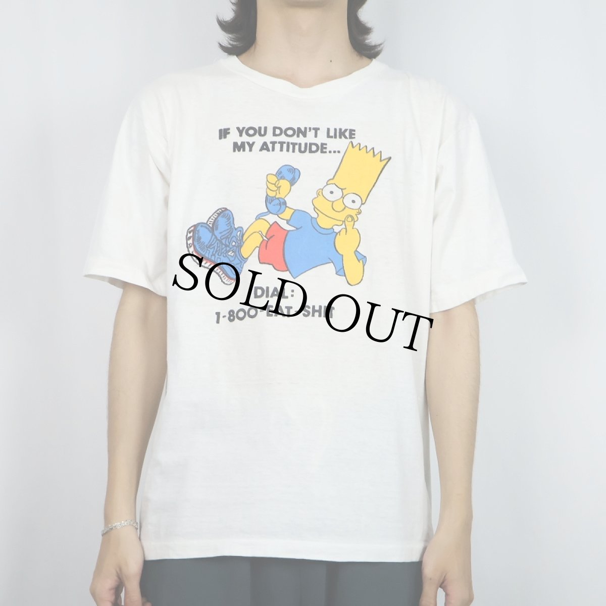 画像2: 90's ブート SIMPSONS キャラクタープリントTシャツ XL (2)