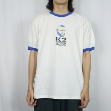 画像2: THE A-TEAM "K2" テレビドラマプリント リンガーTシャツ XL (2)