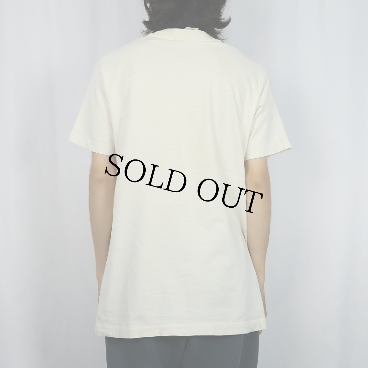 画像3: 80〜90's B.V.D. USA製 無地ポケットTシャツ L (3)