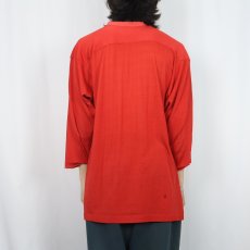 画像3: 70's Champion USA製 "UNIVERSITY DAYTON 76" レーヨンフットボールTシャツ L (3)