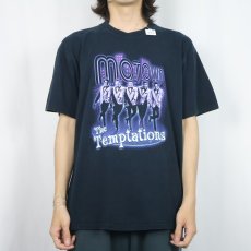 画像3: The Temptations ソウル・コーラス・グループ プリントTシャツ BLACK L (3)