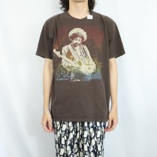 画像2: Jimi Hendrix ミュージシャンプリントTシャツ L (2)