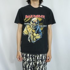 画像3: 2000's IRON MAIDEN "Piece of Mind" ヘヴィメタルバンド アルバムプリントTシャツ BLACK M (3)