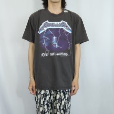 画像2: 2000's METALLICA "RIDE THE LIGHTING" ロックバンドアルバムプリントTシャツ BLACK L (2)