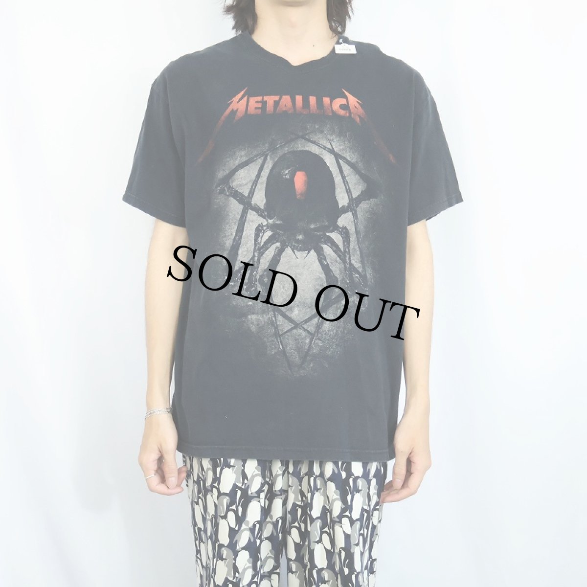 画像2: METALLICA ロックバンドプリントTシャツ BLACK L (2)