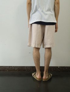 画像3: 90's GAP 2タック リネンコットンショーツ W35 (3)