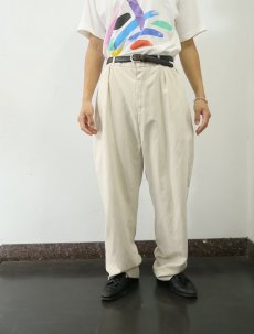 画像2: POLO GOLF Ralph Lauren 2タック コットン×シルク×リネン スラックス W35 (2)