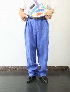 画像2: POLO Ralph Lauren 2タック リネンスラックス W39 (2)