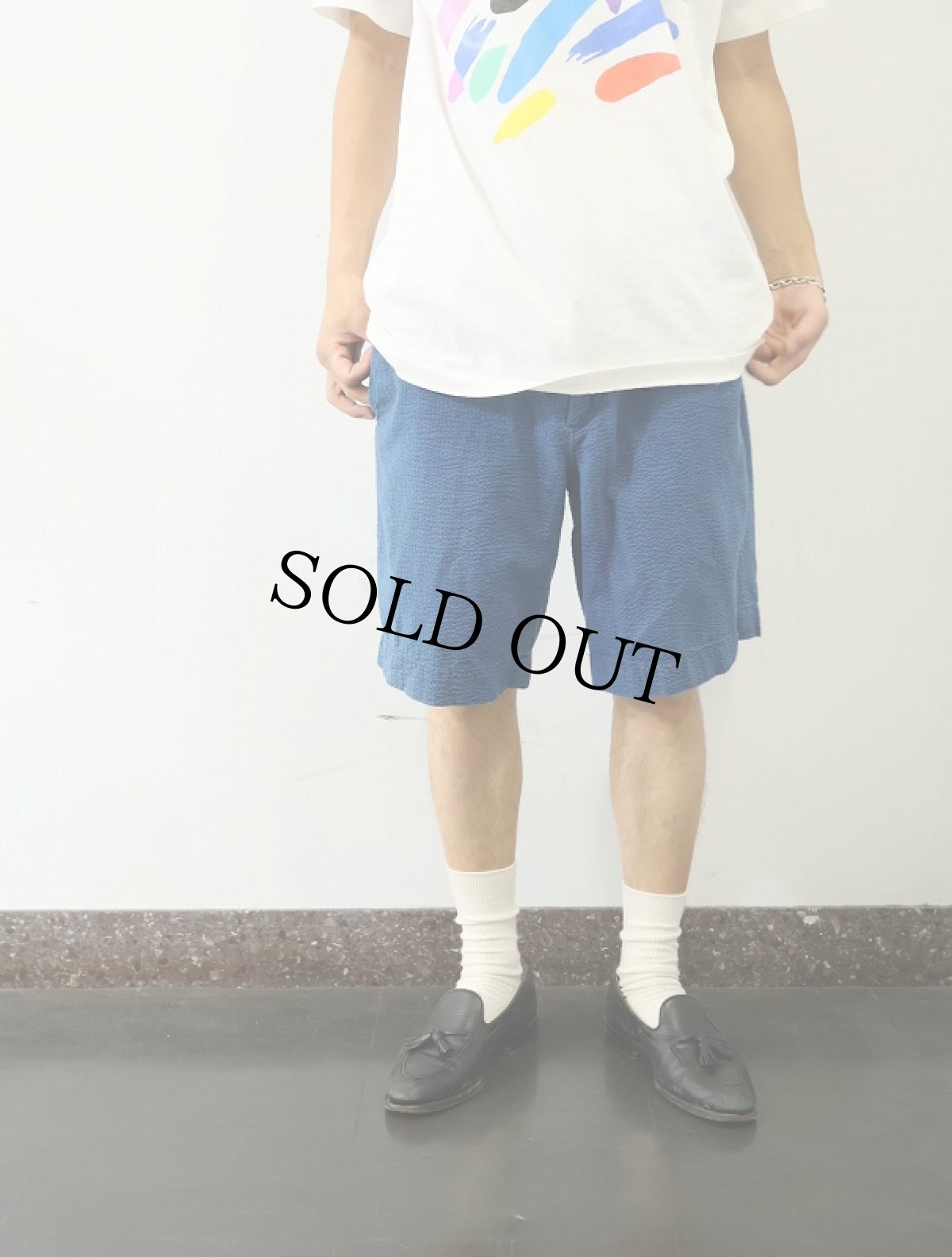画像2: POLO Ralph Lauren "CLASSIC FIT" シアサッカーショーツ W34 (2)