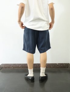 画像3: Daniel Cremieux 2タック リネンショーツ NAVY W33 (3)