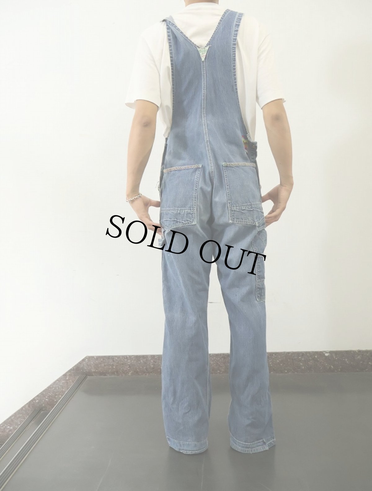 画像3: 60〜70's OSHKOSH ハンド刺繍入り デニムオーバーオール W31 (3)
