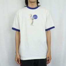 画像2: Doughboy USA製 キャラクタープリント リンガーTシャツ L (2)
