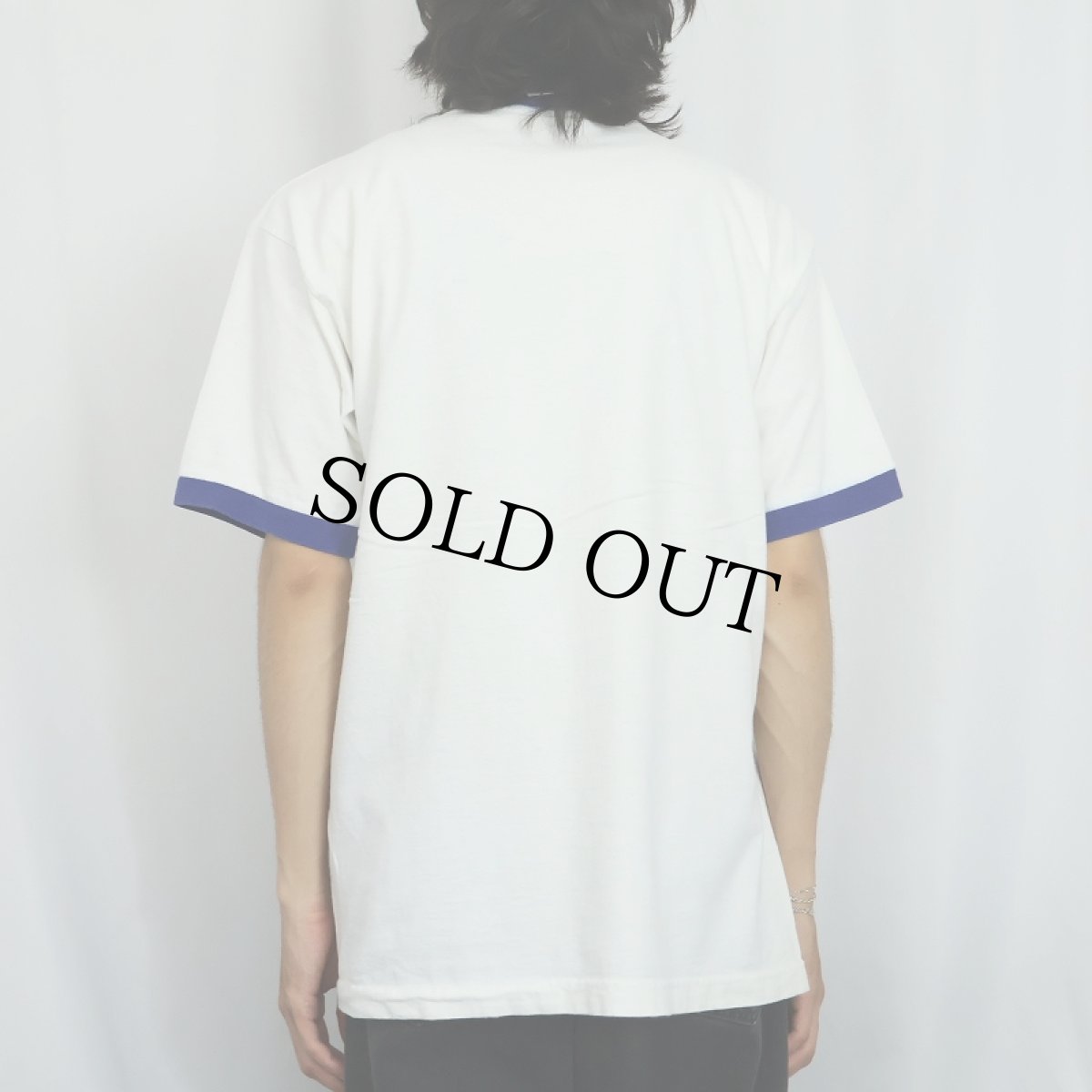 画像3: Doughboy USA製 キャラクタープリント リンガーTシャツ L (3)