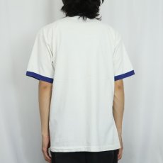 画像3: Doughboy USA製 キャラクタープリント リンガーTシャツ L (3)