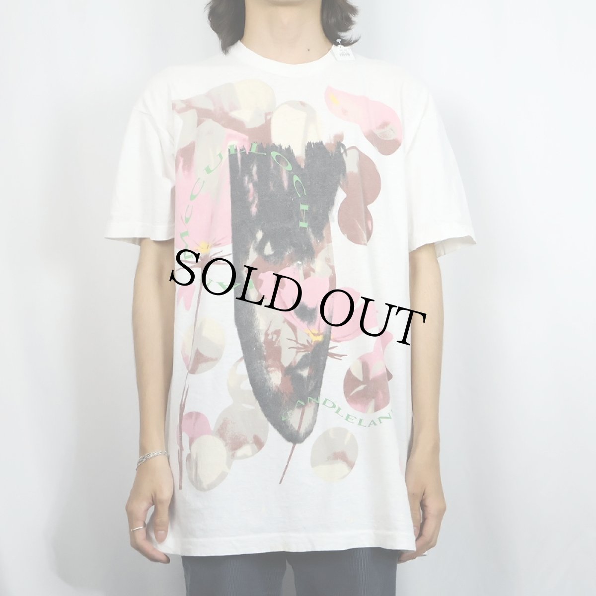 画像2: 90's Ian McCulloch "Candleland" ミュージシャン アルバムプリントTシャツ (2)