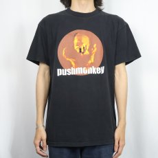 画像2: Pushmonkey "OPEN YOUR FUCKING EARS" ハードロックバンド プリントTシャツ BLACK L (2)