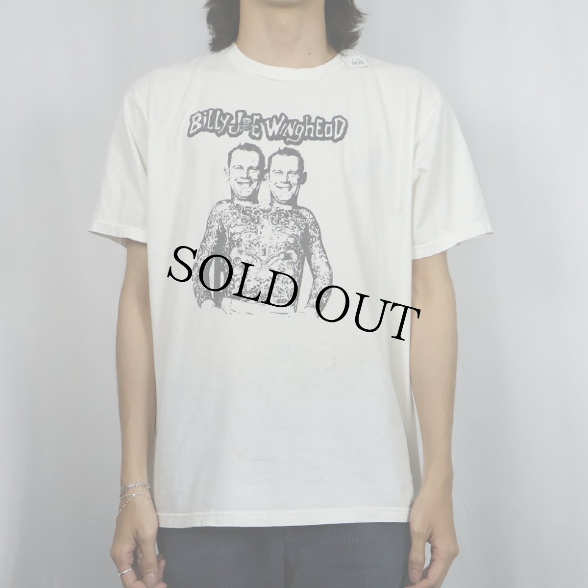画像2: Billy Joe Winghead ロックバンド プリントTシャツ (2)