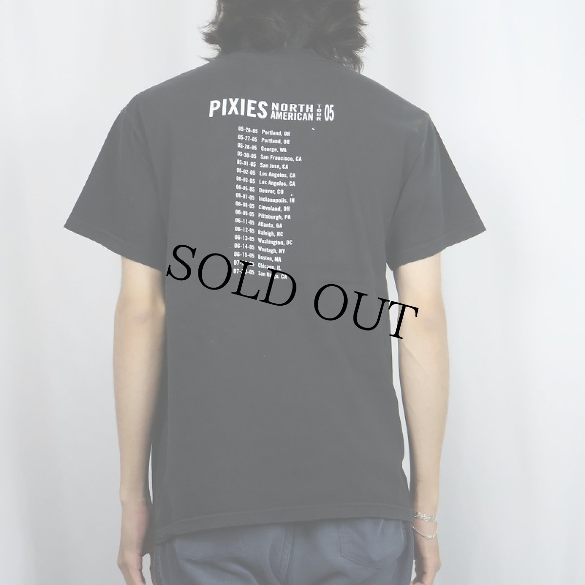画像4: 2000's PIXIES ロックバンド ツアープリントTシャツ BLACK M (4)
