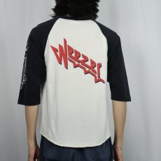 画像3: 2000's WEEZER "Judas Priestフォントパロディ" オルタナティブロックバンド ラグランTシャツ M (3)