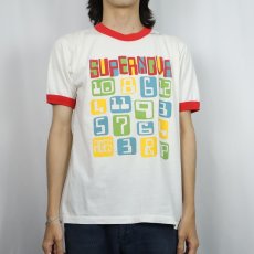 画像2: 90's〜 SUPERNOVA USA製 オルタナティブロックバンド リンガーTシャツ L (2)