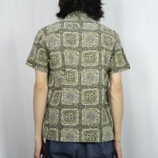画像3: 60's McGREGOR USA製 総柄 コットンオープンカラーシャツ M (3)