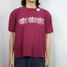 画像2: 90's 魚プリントTシャツ (2)