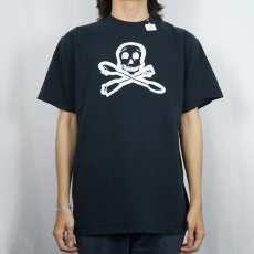 画像2: スカル×工具 プリントTシャツ BLACK L (2)